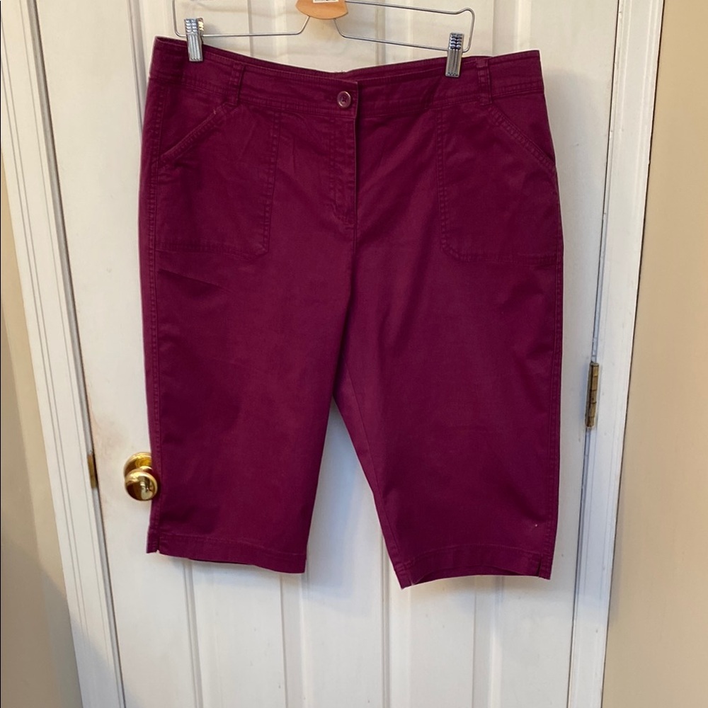 Purple Bermuda Shorts